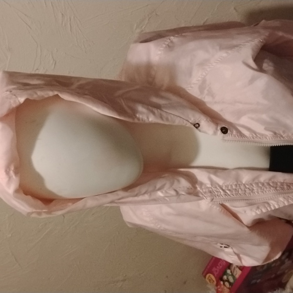 pinke rain jacket